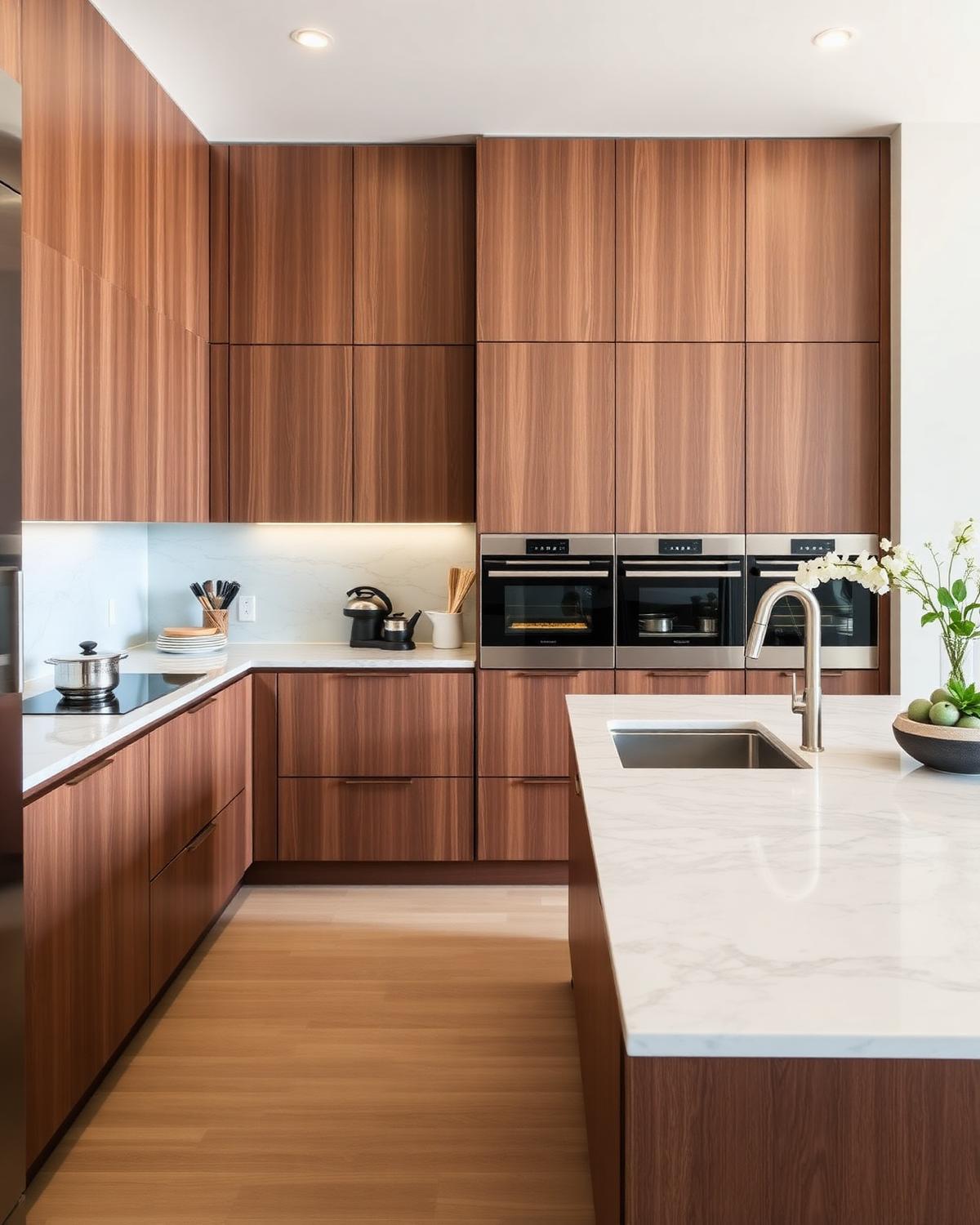 Warm Modern Kitchen — Contemporary