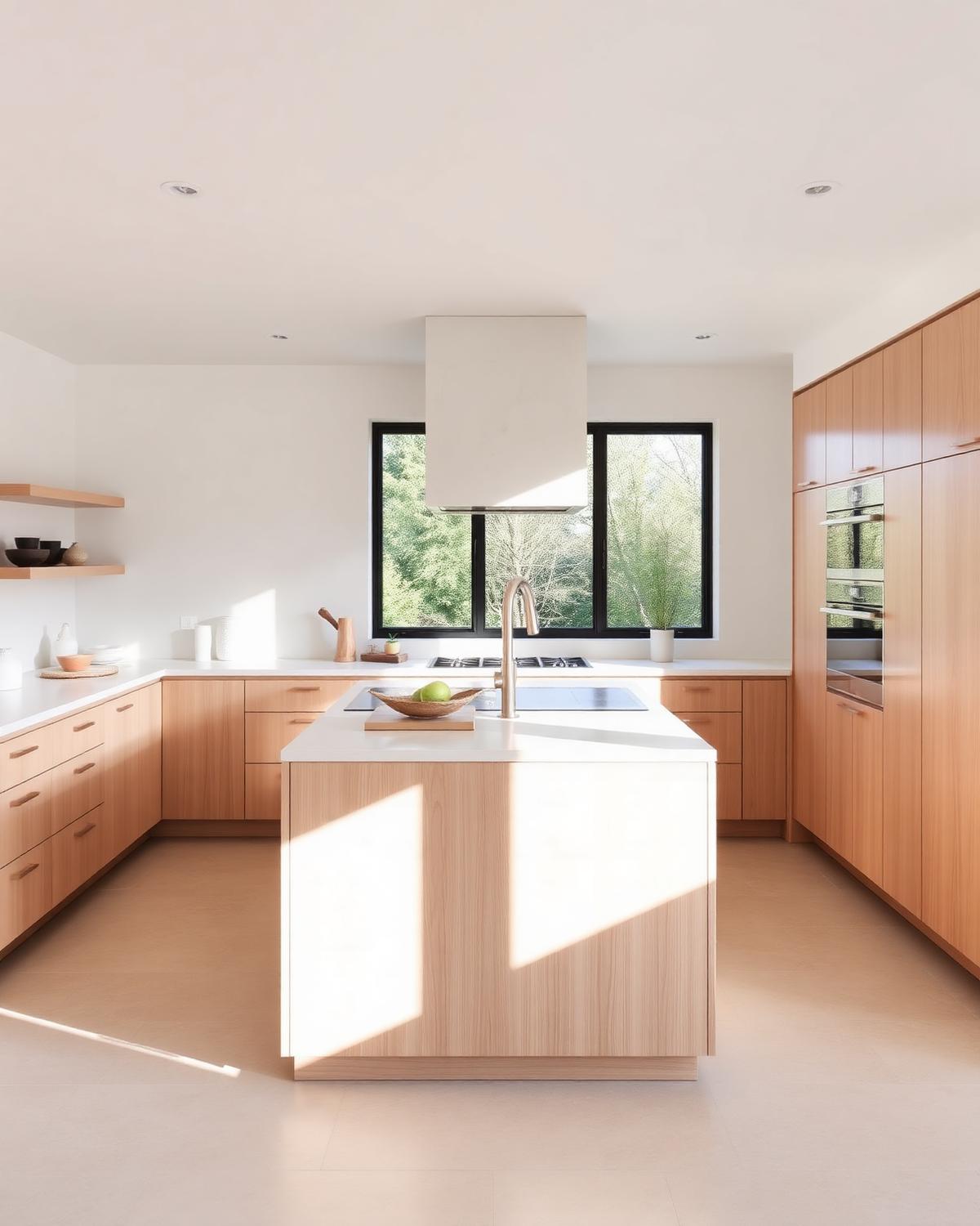 Quiet Oak Study — Warm Modern